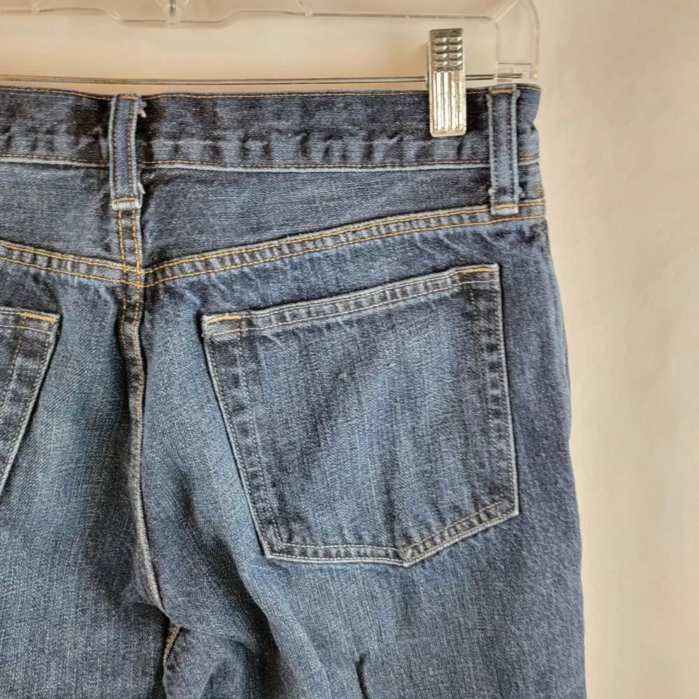 J Crew Jeans Men 31x30 Blue Denim Dark Wash Slim Straight Normcore Basic Classic